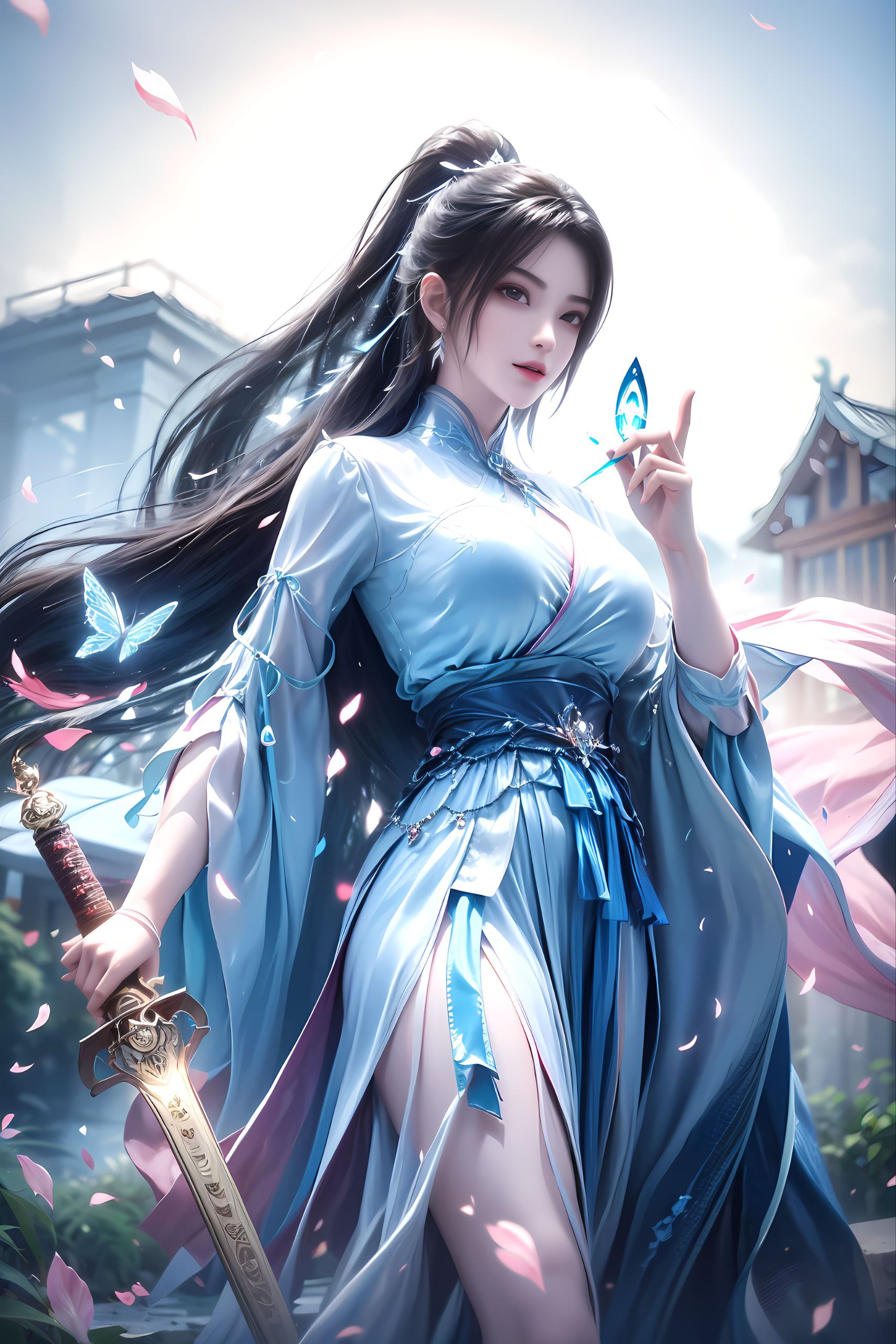 而现在